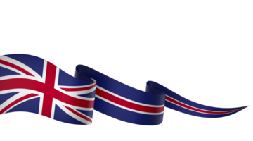 United Kingdom flag element design national independence day banner ribbon png