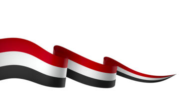 Yémen drapeau élément conception nationale indépendance journée bannière ruban png