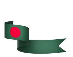 Bangladesch Flagge Element Design National Unabhängigkeit Tag Banner Band png