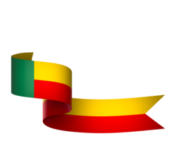 Benin flag element design national independence day banner ribbon png