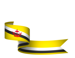 brunei bandeira elemento Projeto nacional independência dia bandeira fita png