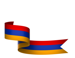 Armenia flag element design national independence day banner ribbon png