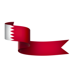 Bahrain flag element design national independence day banner ribbon png