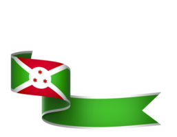 Burundi flag element design national independence day banner ribbon png