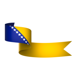 bosnia y herzegovina bandera elemento diseño nacional independencia día bandera cinta png