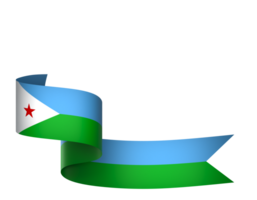 djibouti bandeira elemento Projeto nacional independência dia bandeira fita png