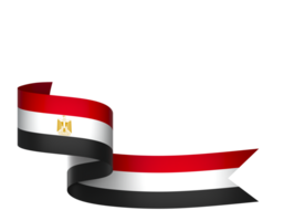 egypten flagga element design nationell oberoende dag baner band png