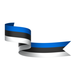 Estonia flag element design national independence day banner ribbon png