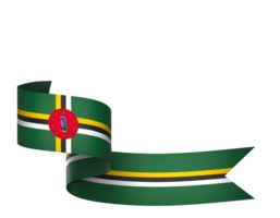 Dominica flag element design national independence day banner ribbon png