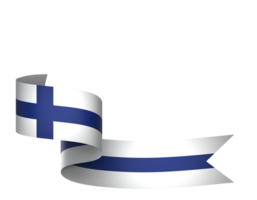 Finlande drapeau élément conception nationale indépendance journée bannière ruban png