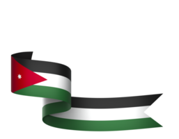 Jordan drapeau élément conception nationale indépendance journée bannière ruban png