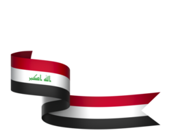 Iraq flag element design national independence day banner ribbon png