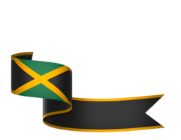 Jamaica bandera elemento diseño nacional independencia día bandera cinta png