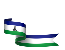 Lesotho Flagge Element Design National Unabhängigkeit Tag Banner Band png