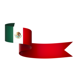 mexico flagga element design nationell oberoende dag baner band png