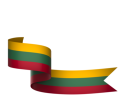 Litauen Flagge Element Design National Unabhängigkeit Tag Banner Band png