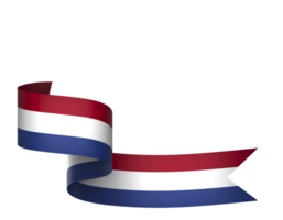 Pays-Bas drapeau élément conception nationale indépendance journée bannière ruban png