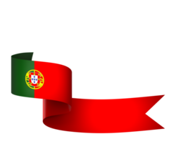 Portugal bandera elemento diseño nacional independencia día bandera cinta png