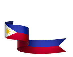 Filipinas bandera elemento diseño nacional independencia día bandera cinta png