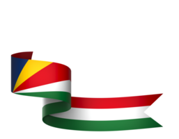 Seychellen Flagge Element Design National Unabhängigkeit Tag Banner Band png