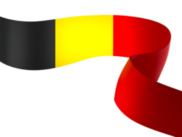 Belgium flag element design national independence day banner ribbon png