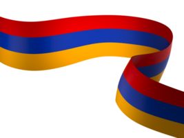 Armenia flag element design national independence day banner ribbon png