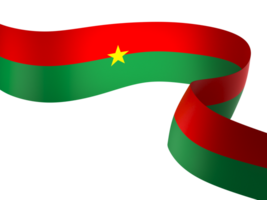 Burkina Faso Flagge Element Design National Unabhängigkeit Tag Banner Band png