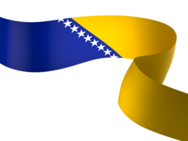 bosnia e erzegovina bandiera elemento design nazionale indipendenza giorno bandiera nastro png