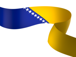 Bosnien und Herzegowina Flagge Element Design National Unabhängigkeit Tag Banner Band png