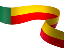 Benin flag element design national independence day banner ribbon png