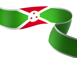 Burundi flag element design national independence day banner ribbon png