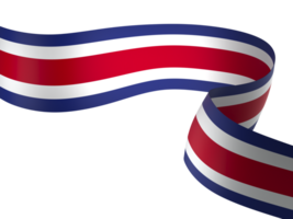 Costa Rica flag element design national independence day banner ribbon png