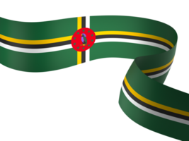 dominica bandera elemento diseño nacional independencia día bandera cinta png