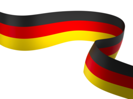 Germany flag element design national independence day banner ribbon png