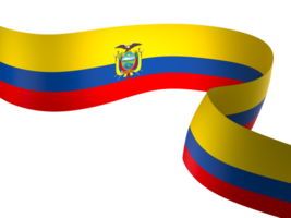 ecuador bandiera elemento design nazionale indipendenza giorno bandiera nastro png