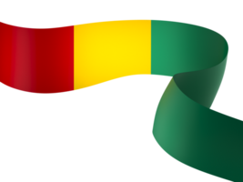 Guinea bandera elemento diseño nacional independencia día bandera cinta png