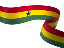 Ghana flag element design national independence day banner ribbon png