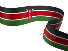 Kenia bandera elemento diseño nacional independencia día bandera cinta png