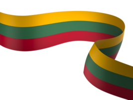 Lithuania flag element design national independence day banner ribbon png