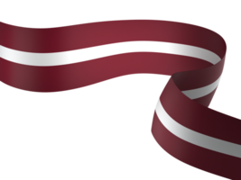 Latvia flag element design national independence day banner ribbon png