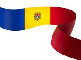 moldova bandiera elemento design nazionale indipendenza giorno bandiera nastro png