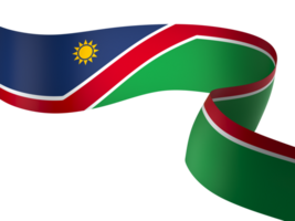 Namibia flag element design national independence day banner ribbon png