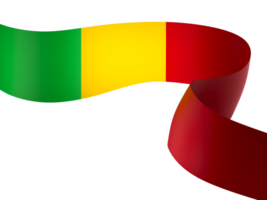 Mali flag element design national independence day banner ribbon png