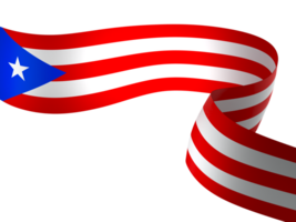 puerto rico drapeau élément conception nationale indépendance journée bannière ruban png