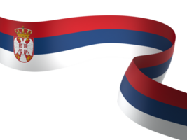 Serbia flag element design national independence day banner ribbon png