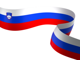 Slovenia flag element design national independence day banner ribbon png