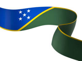 Solomon Islands flag element design national independence day banner ribbon png