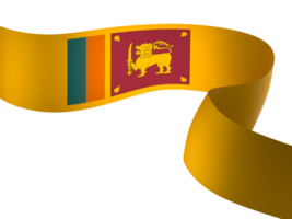 Sri Lanka flag element design national independence day banner ribbon png