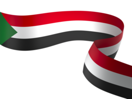 sudan flagga element design nationell oberoende dag baner band png