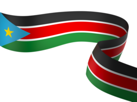 South Sudan flag element design national independence day banner ribbon png